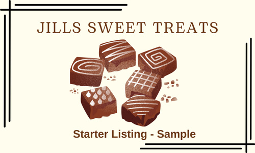 Jills Sweet Treats - Demo Starter Listing