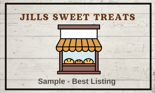 Jills Sweet Treats - Demo Best Listing